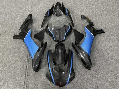 2015-2019 Faux Carbon Fiber Light Blue Yamaha YZF 1000 R1 Motorcycle Fairings Canada