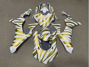2015-2019 White Gold Zebra Yamaha YZF 1000 R1 Motorcycle Fairings Canada