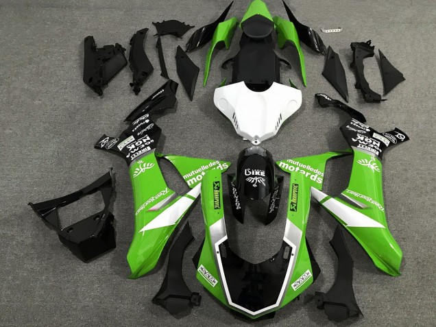 2015-2019 White Green Glossy Black Yamaha YZF 1000 R1 Motorcycle Fairings Canada