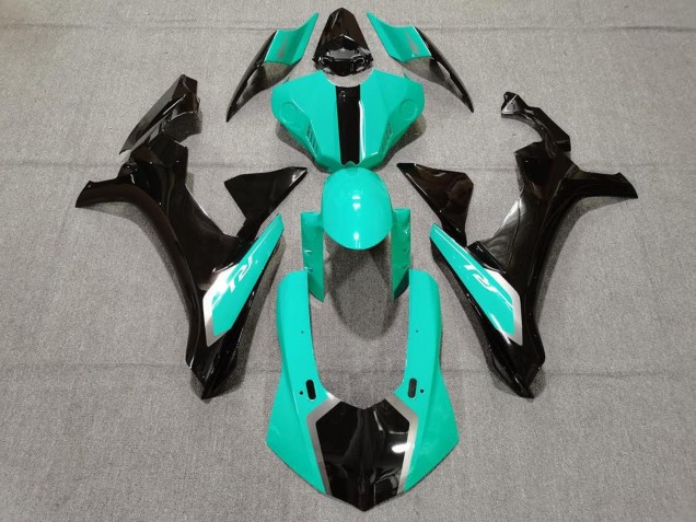 2015-2019 Turquoise Blue Glossy Black Yamaha YZF 1000 R1 Motorcycle Fairings Canada
