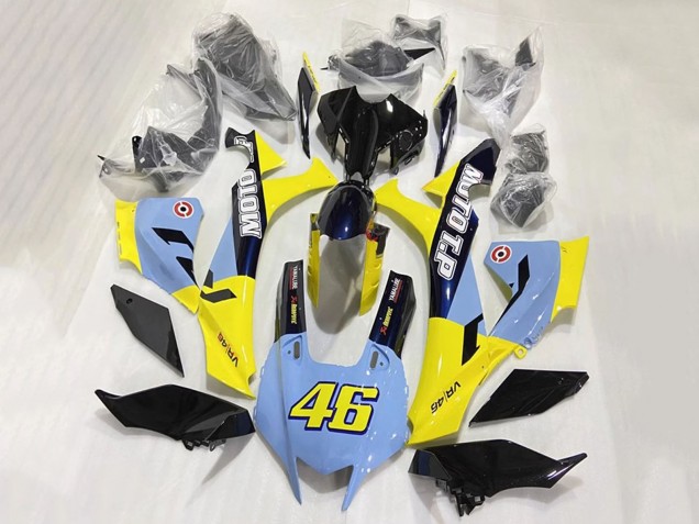 2020-2025 Blue Yellow Glossy Black Moto T.P 46 Yamaha YZF 1000 R1 Motorcycle Fairings Canada