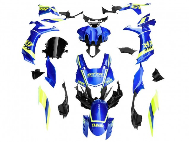 2020-2025 Blue Yellow White GYTR Yamaha YZF 1000 R1 Motorcycle Fairings Canada