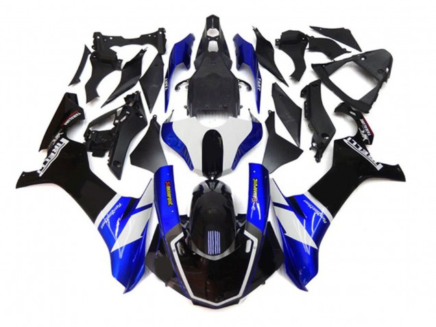 2020-2025 Blue White Black Akropovic Yamaha YZF 1000 R1 Motorcycle Fairings Canada
