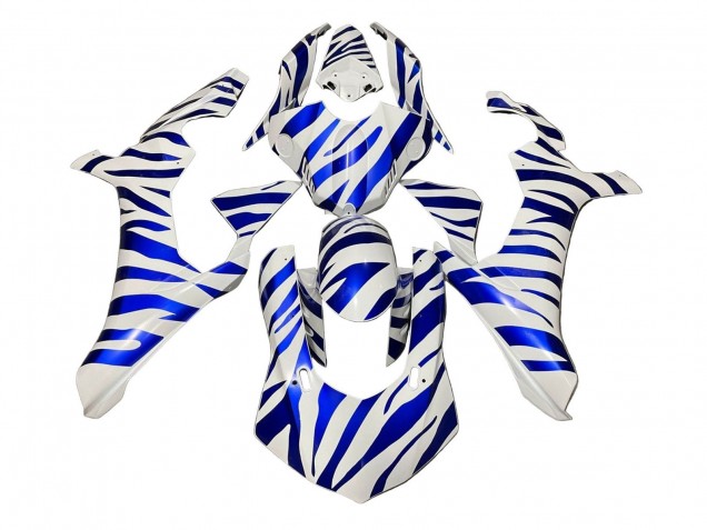 2020-2025 White Blue Zebra Yamaha YZF 1000 R1 Motorcycle Fairings Canada
