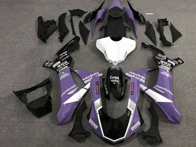 2020-2025 Purple White Glossy Black Sam Yamaha YZF 1000 R1 Motorcycle Fairings Canada
