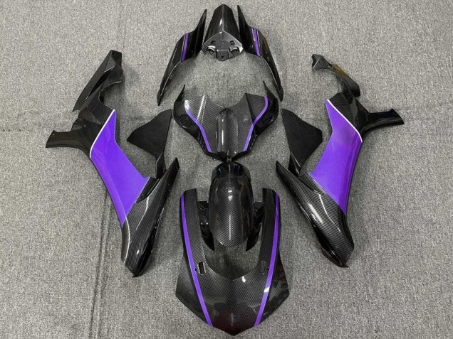 2020-2025 Faux Carbon Fiber Purple Yamaha YZF 1000 R1 Motorcycle Fairings Canada