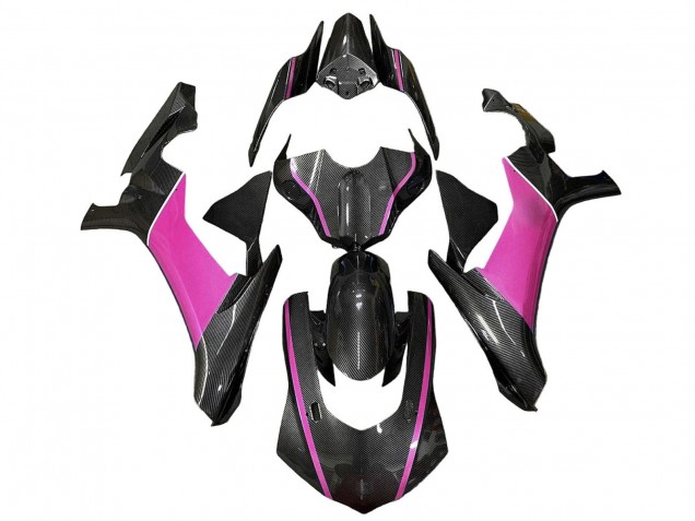 2020-2025 Faux Carbon Fiber Pink Yamaha YZF 1000 R1 Motorcycle Fairings Canada