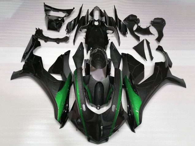 2020-2025 Faux Carbon Fiber Green Yamaha YZF 1000 R1 Motorcycle Fairings Canada