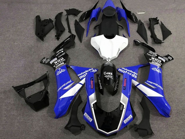 2020-2025 Blue White Glossy Black Sam Yamaha YZF 1000 R1 Motorcycle Fairings Canada