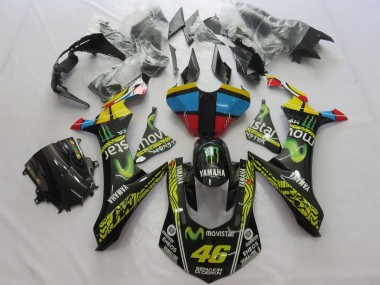 2020-2025 Yellow Blue Red Black Green MoviStar Monster Semakin Didepan Yamaha YZF 1000 R1 Motorcycle Fairings Canada
