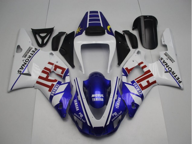 1998-1999 White Blue Red Yellow Fiat Petronas Motul Yamaha YZF 1000 R1 Motorcycle Fairings Canada