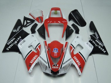 1998-1999 Red White Glossy Black Petronas Yamalube Yamaha YZF 1000 R1 Motorcycle Fairings Canada