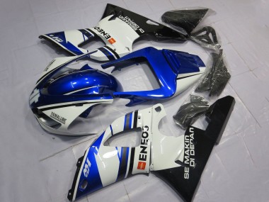 1998-1999 White Blue Glossy Black ENEOS Semakin Didepan Yamaha YZF 1000 R1 Motorcycle Fairings Canada