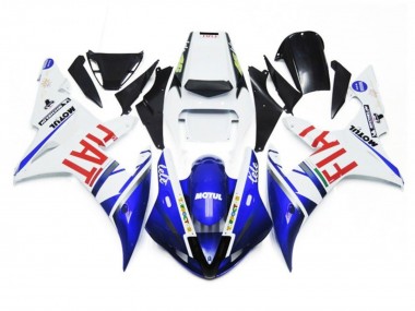 2002-2003 White Blue Red Fiat Motul Yamaha YZF 1000 R1 Motorcycle Fairings Canada