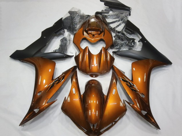 2004-2006 Orange Matte Black Yamaha YZF 1000 R1 Motorcycle Fairings Canada