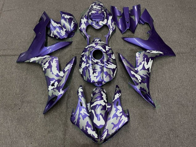 2004-2006 Purple White Grey Camouflage Yamaha YZF 1000 R1 Motorcycle Fairings Canada