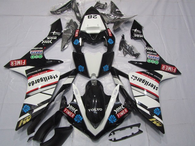 2007-2008 Glossy Black White Red Blue Volvo Sterilgarda Fimer Yamaha YZF 1000 R1 Motorcycle Fairings Canada