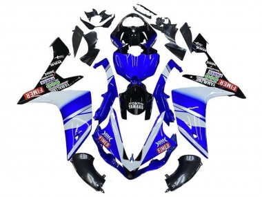 2007-2008 Blue White Black Volvo Fimer Yamalube Yamaha YZF 1000 R1 Motorcycle Fairings Canada