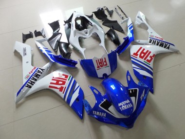2007-2008 White Blue Red Fiat Yamaha YZF 1000 R1 Motorcycle Fairing Canada