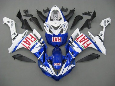 2007-2008 White Blue Red Fiat Yamaha YZF 1000 R1 Motorcycle Fairings Canada