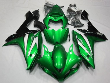 2007-2008 Green White Black Yamaha YZF 1000 R1 Motorcycle Fairings Canada