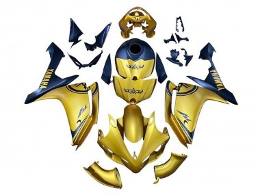 2007-2008 Gold Blue Yamaha YZF 1000 R1 Motorcycle Fairings Canada