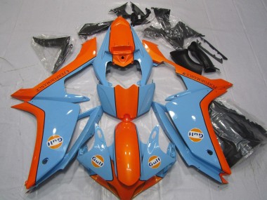 2007-2008 Light Blue Orange Gulf Yamaha YZF 1000 R1 Motorcycle Fairings Canada
