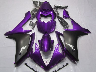2007-2008 Purple Matte Black Yamaha YZF 1000 R1 Motorcycle Fairings Canada