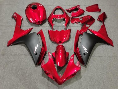 2007-2008 Red Matte Black Yamaha YZF 1000 R1 Motorcycle Fairings Canada