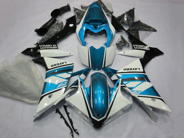 2007-2008 White Light Blue Black Layerd Yamaha YZF 1000 R1 Motorcycle Fairings Canada