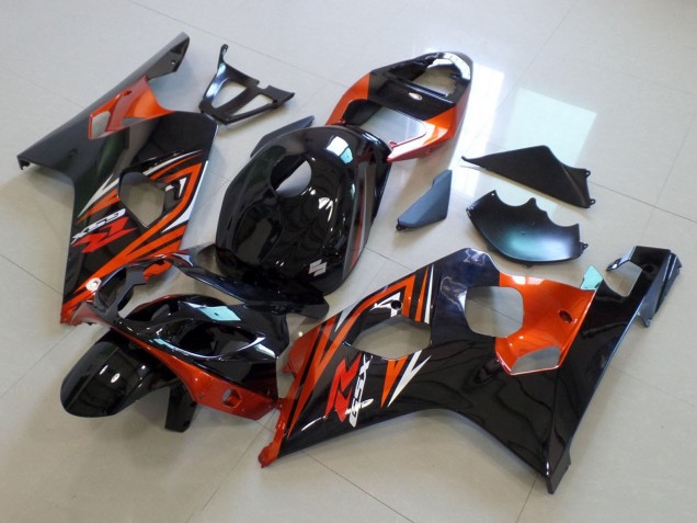 2004-2005 Glossy Black Orange Suzuki GSXR 600 / GSXR 750 Motorcycle Fairings Canada