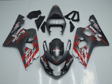 2004-2005 Dark Grey Red Suzuki GSXR 600 / GSXR 750 Motorcycle Fairings Canada