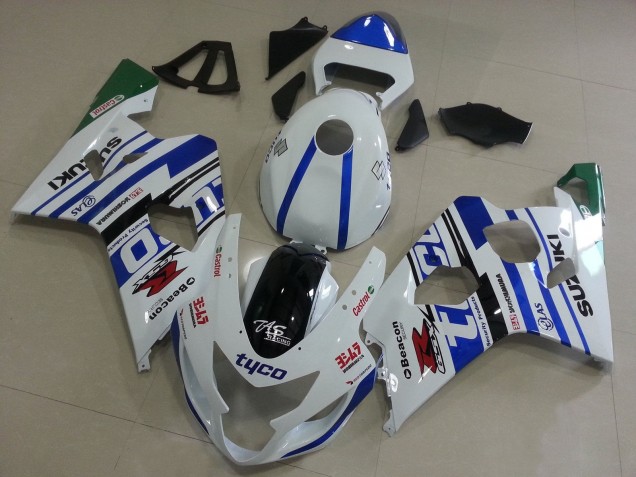 2004-2005 White Blue Black Green Tyco Suzuki GSXR 600 / GSXR 750 Motorcycle Fairings Canada
