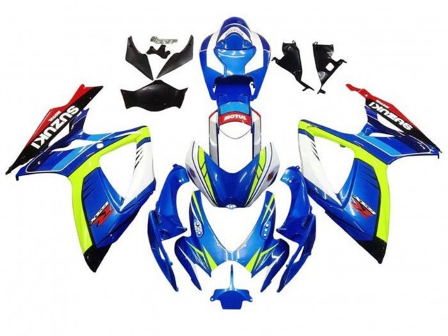 2006-2007 Blue Yellow White Red Suzuki GSXR 600 / GSXR 750 Motorcycle Fairings Canada