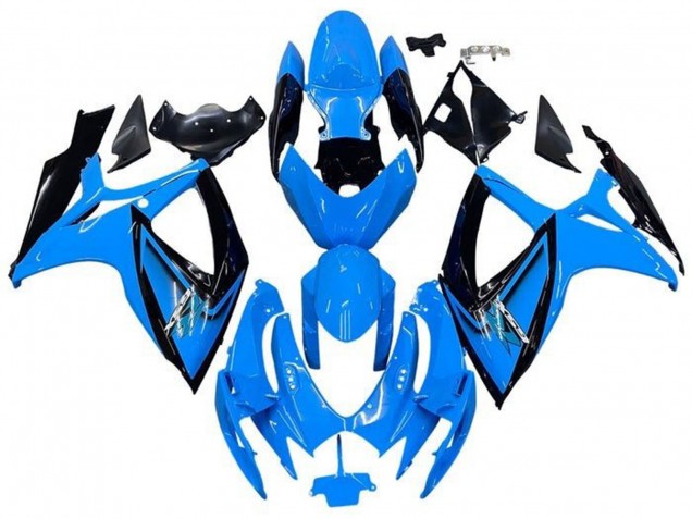2006-2007 Light Blue Black Suzuki GSXR 600 / GSXR 750 Motorcycle Fairings Canada