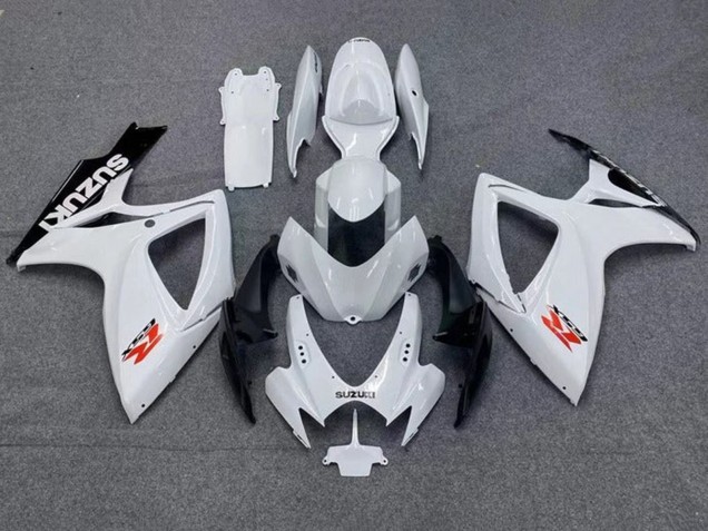 2006-2007 White Black Red Suzuki GSXR 600 / GSXR 750 Motorcycle Fairings Canada