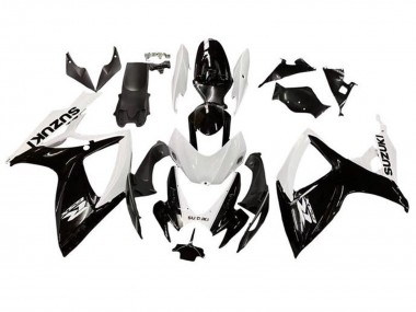 2006-2007 White Glossy Black Suzuki GSXR 600 / GSXR 750 Motorcycle Fairing Canada