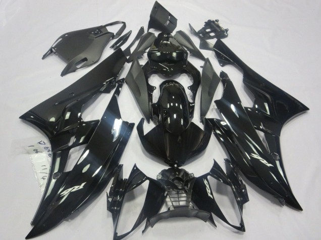 2006-2007 Glossy Black Matte Black Yamaha YZF R6 Motorcycle Fairings Canada