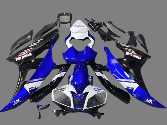 2006-2007 White Blue Glossy Black Yamalube Yamaha YZF R6 Motorcycle Fairings Canada