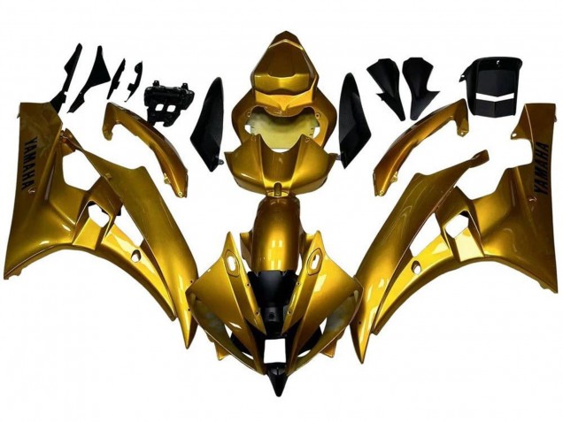 2006-2007 Gold Yamaha YZF R6 Motorcycle Fairings Canada