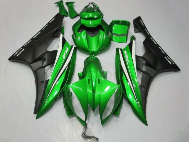 2006-2007 Green White Matte Black Yamaha YZF R6 Motorcycle Fairings Canada