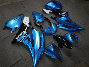 2006-2007 Blue Glossy Black White Yamaha YZF R6 Motorcycle Fairings Canada