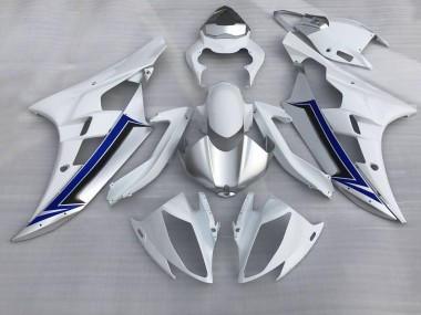 2006-2007 White Silver Blue Black Yamaha YZF R6 Motorcycle Fairings Canada