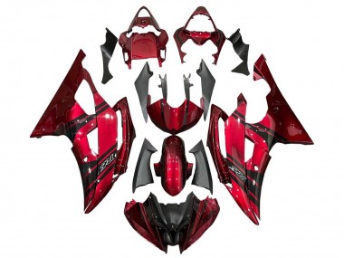 2008-2016 Red Black Stripe Yamaha YZF R6 Motorcycle Fairings Canada