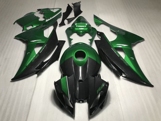 2008-2016 Green Carbon Fiber Style Yamaha YZF R6 Motorcycle Fairing Canada