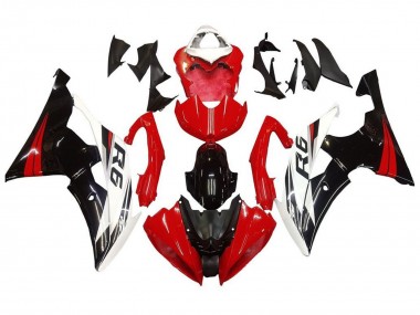 2008-2016 White Red Glossy Black Yamaha YZF R6 Motorcycle Fairing Kits Canada