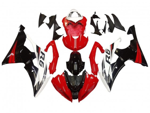 2008-2016 White Red Glossy Black Yamaha YZF R6 Motorcycle Fairing Kits Canada