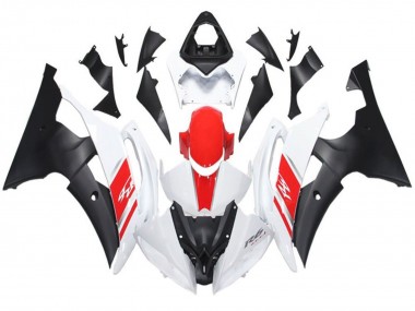 2008-2016 White Red Matte Black Yamaha YZF R6 Motorcycle Fairing Canada
