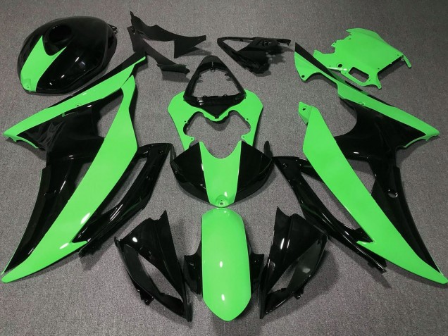 2008-2016 Green Glossy Black Yamaha YZF R6 Motorcycle Fairings Canada