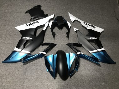 2008-2016 White Blue Matte Black Spiffy Yamaha YZF R6 Motorcycle Fairings Canada